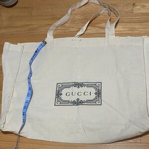 Gucci Ivory Canvas Tote Bag